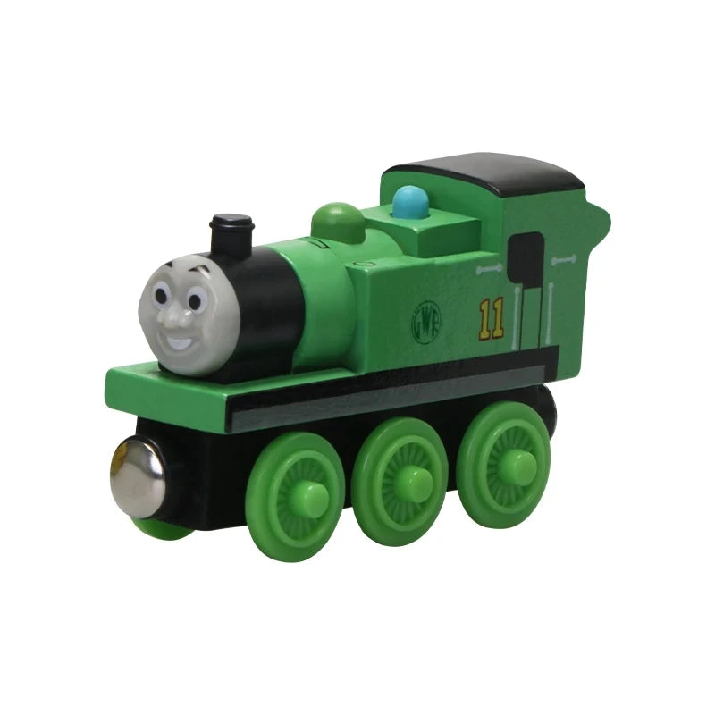 Thomas and Friends Wooden Train Pocket Toy Gold Diesel Molley Lady Toby Rail Train Model Pocket Toys For Children Birthday Gifts