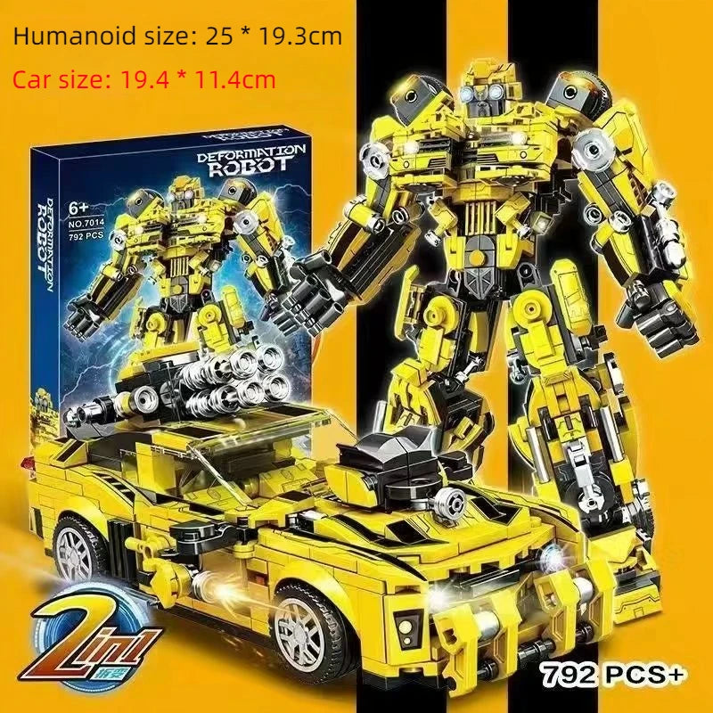 Deformation Race Cars Building Blocks PrimeTrucks Trailers Robots Kits Child Kids Toys For Boys Adults Christmas Gifts