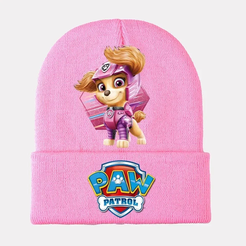 Paw Patrol Child Knitted Cap Chase Skye Rocky Beanies Winter Warm Hat Anime Accessories Cute Headgear Boy Girls Kids Bonnet Gift