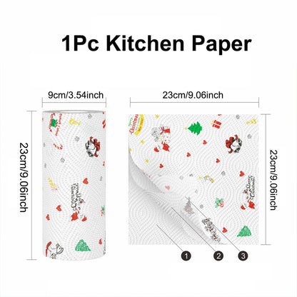 Christmas Toilet Roll Paper Happy 2026 New Year Christmas Supplies Xmas Tissue Roll Napkin Kitchen Tool Home Decoration New Year