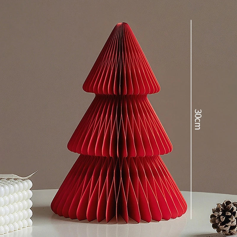 Christmas Tree Ornament Christmas Decoration 2026 3D Honeycomb Ball Desk Accessories Xmas Tree Navidad Decoraciones