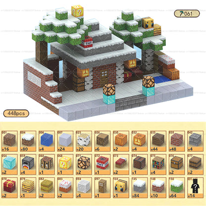 Magnetic Building Blocks Kid Toys Magnet Cube Set Mine World for Age 3+ Boys Girls DIY Model Children Magnets Toys Sensory Gifts