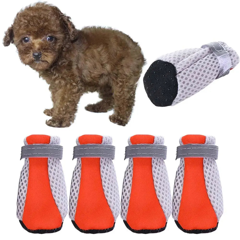 Pet Dog Boots for Small Breeds - Waterproof Puppy Shoes with Soft Sole, Anti-Slip Rain Boots for Chihuahua/Cats