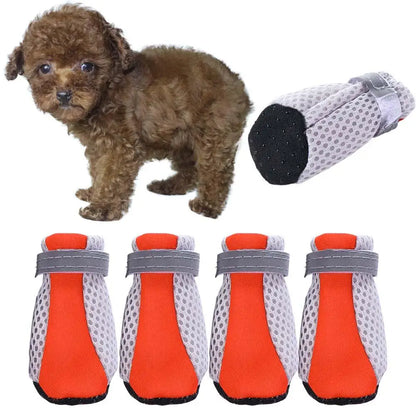 Pet Dog Boots for Small Breeds - Waterproof Puppy Shoes with Soft Sole, Anti-Slip Rain Boots for Chihuahua/Cats