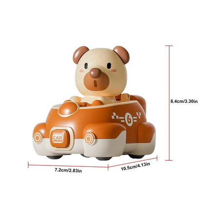 Baby Toy Cars Gifts Press and Go Animal Car Educational Toys, Pull Back Cars Toys for Toddlers, Baby Animal Racing Cars