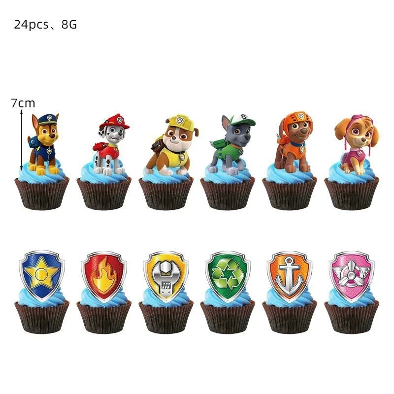Paw Patrol Decoration For Birthday Paw Patrol Party Supplies Set Tableware Napkins Plates Balloons Decor Party Favors Gift Boy