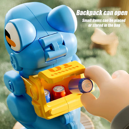 Cartoon Adorable Dinosaur Wind-Up Walking Toy Simulation Dinosaur Animal Keychain Pendant Baby Interactive Clockwork Puzzle Toys