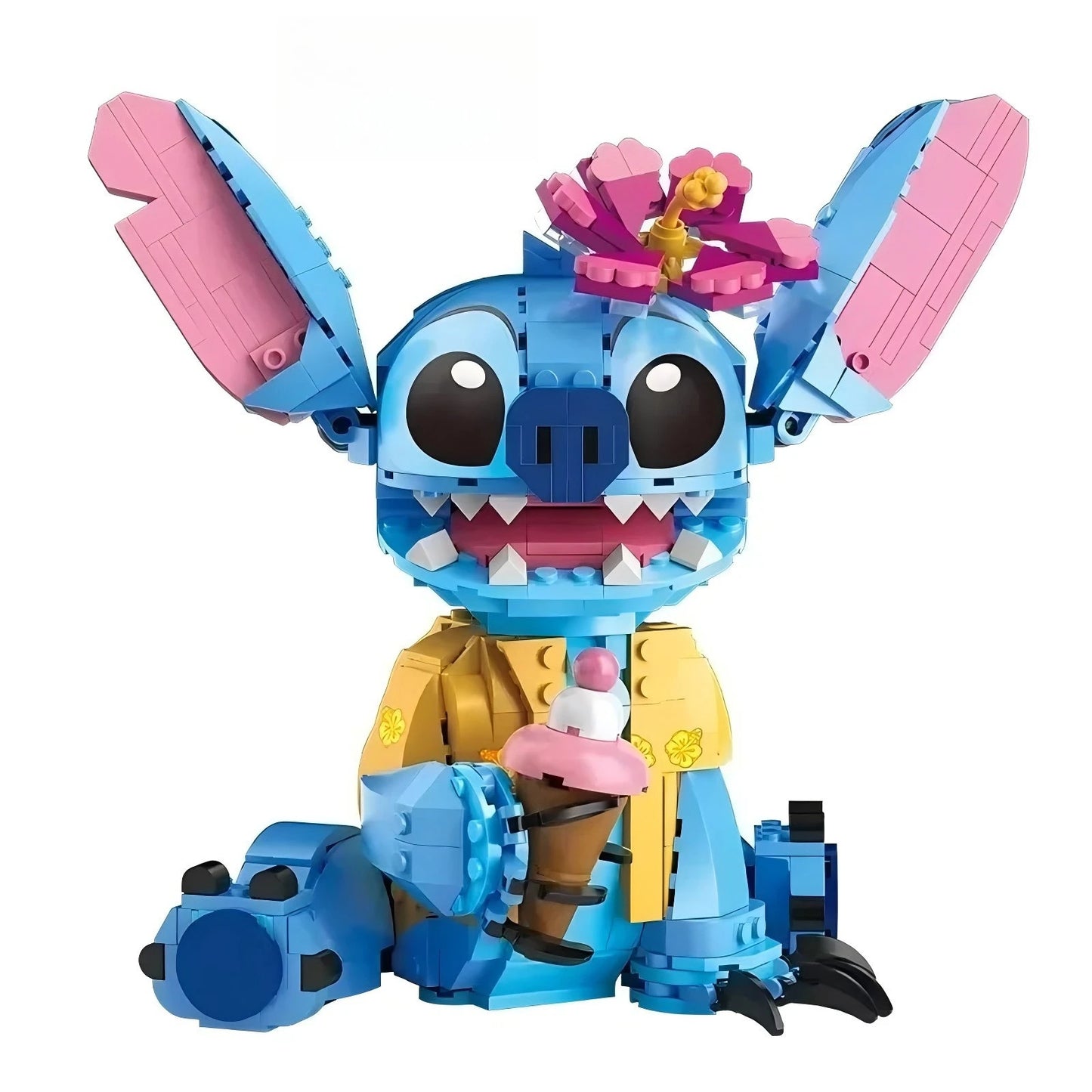 New Stitch Angel CP Building Blocks 2026 - Large Piece Cartoon Toys with Moving Ears Kids Assembly Gift for Boys Girls Birthday