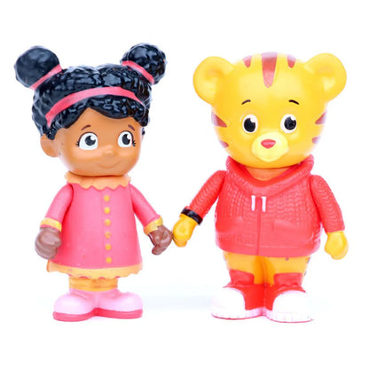 5Pcs/Lot Daniel Tiger's Neighborhood Toy Model Daniel Tiger Katerina Kittycat O the Owl Miss Elaina Prince Wednesday Decoration