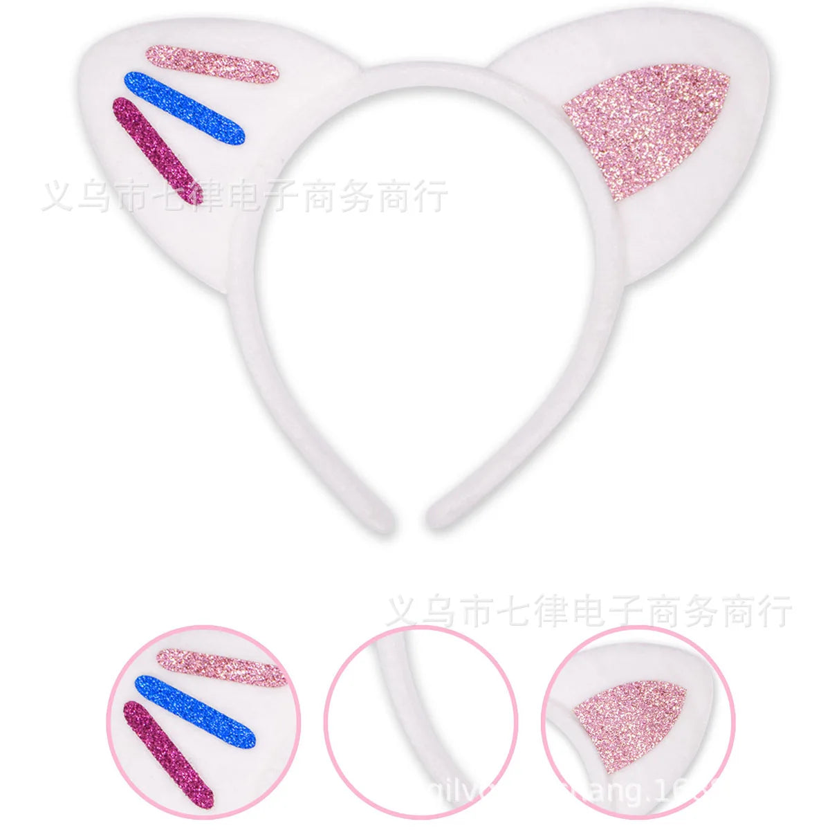 Gabbys Dollhouses Hair Accessories Girls Hairband Cute Cat Ear Hairpin Soft Decoration Party Supplies Headwear Birthday Gifts