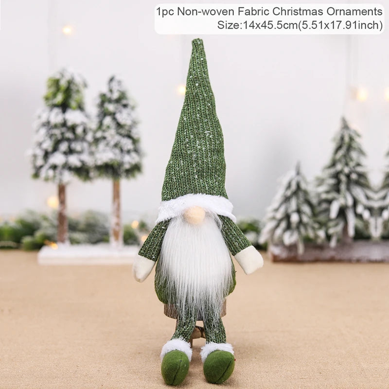 Gnome Christmas Doll Elf Merry Christmas Decorations For Home 2024 Cristmas Ornament Xmas Navidad Natal Happy New Year Gift 2025