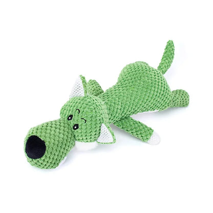 Plush Cartoon Puppy Dog Toys Pet Chew Squeak Toys Small Dogs Teeth Grinding Bite Resistant Relieve Boredom Play with Pet Toys