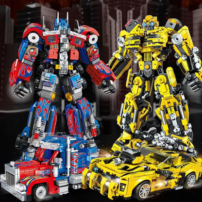 Deformation Race Cars Building Blocks PrimeTrucks Trailers Robots Kits Child Kids Toys For Boys Adults Christmas Gifts