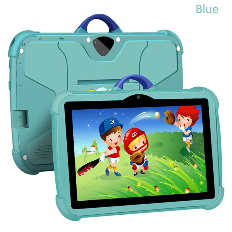 7 Inch Kids Tablet PC with Android 13 Quad Core 4GB RAM 64GB ROM Educational Learning Children's Favorite Cheap Simple Design