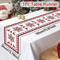 Santa Claus Christmas Table Runner Christmas Decorations For Home 2025 Xmas Table Flag Navidad Noel Gifts New Year Tablecloth