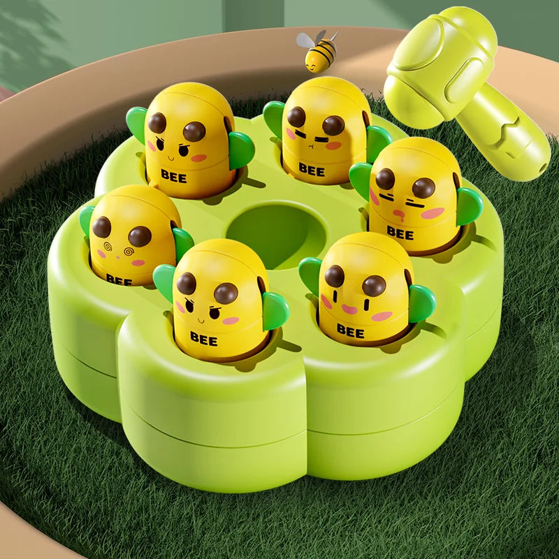 Baby Mole Hammer Whack Toy Kids Cute Animal Hand Percussion Sound Educational Sensory Develop Toys for 3 Year Children Gifts