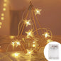 LED Star Fairy Lights Outdoor Chain Lights Garland Bulb String Lights Party Home Wedding Terrace Garden Christmas Decoration