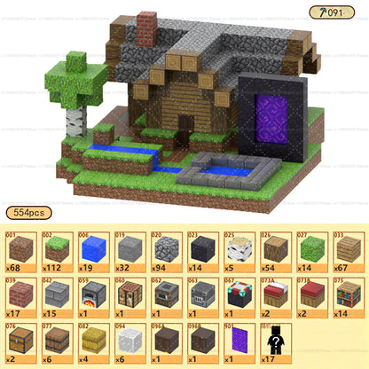 Magnetic Building Blocks Kid Toys Magnet Cube Set Mine World for Age 3+ Boys Girls DIY Model Children Magnets Toys Sensory Gifts