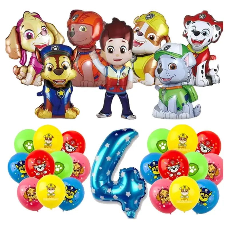 Paw Patrol Decoration For Birthday Paw Patrol Party Supplies Set Tableware Napkins Plates Balloons Decor Party Favors Gift Boy