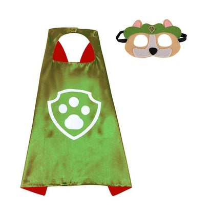 Cartoon Paw Patrol Toy Set Halloween Marshall Character Party Cosplay  Cosplay  Costume Patrola Kanina Mask Cloak Kid’s Toys