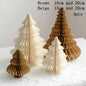 Christmas Tree Ornament Christmas Decoration 2026 3D Honeycomb Ball Desk Accessories Xmas Tree Navidad Decoraciones