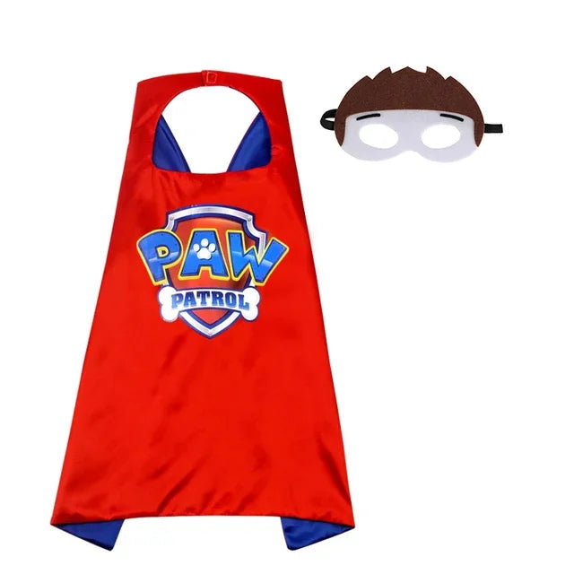 Cartoon Paw Patrol Toy Set Halloween Marshall Character Party Cosplay  Cosplay  Costume Patrola Kanina Mask Cloak Kid’s Toys