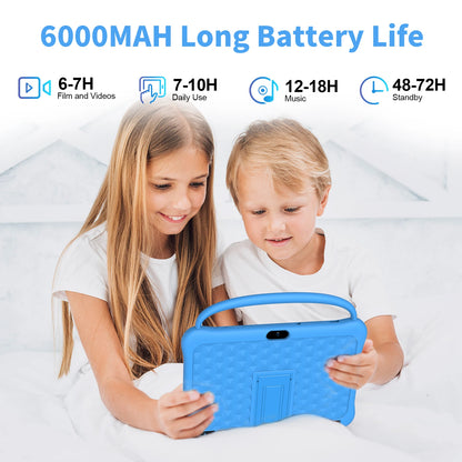 PRITOM Android 13 Tablet for Kids 10 inch Octa-Core, 64GB RAM 1TB TF Card Expandable, Parental Control, Dual Camera, WiFi