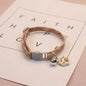 Pet Collar With Bell Cartoon Footprint Colorful Dog Puppy Kitten Collar Adjustable Safety Bell Ring Necklace Pet Accessories