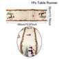 Santa Claus Christmas Table Runner Christmas Decorations For Home 2025 Xmas Table Flag Navidad Noel Gifts New Year Tablecloth