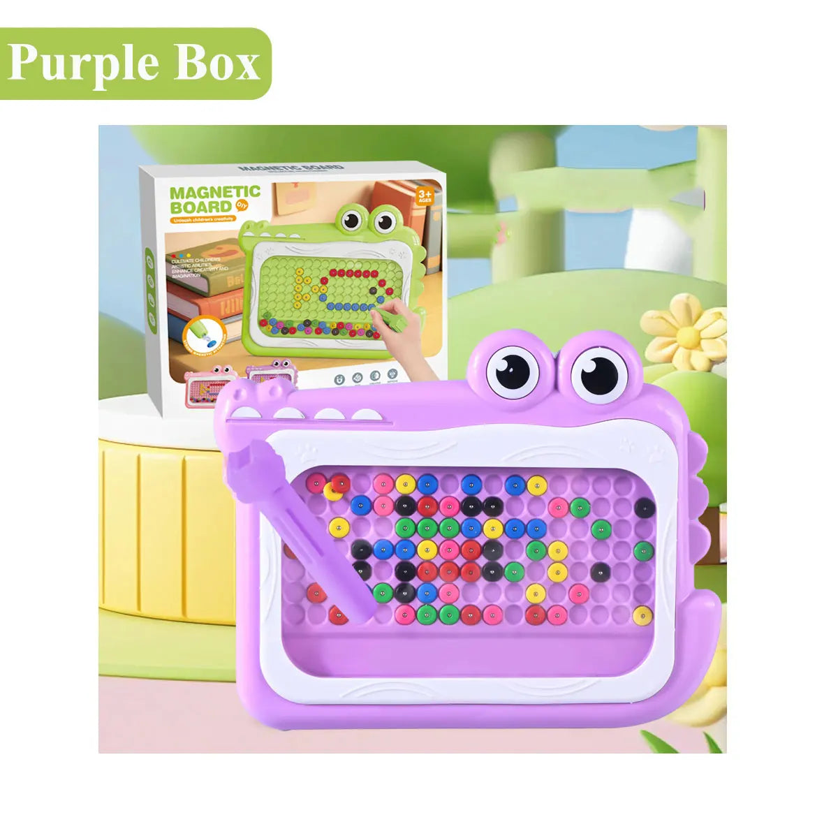 New Kids Magnetic Beads Doodle Board with Puzzle Pen  Drawing Toys  for Children 3-8 yearsMontessori Game Education Gift