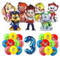 Paw Patrol Decoration For Birthday Paw Patrol Party Supplies Set Tableware Napkins Plates Balloons Decor Party Favors Gift Boy