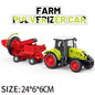 Farm Tractor Car Toy Pull-back Toy Model Simulation Harvester Vehicle Early Education Gifts Boy Children Tractor Car Gifts