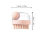 1pc Pet Bath Brush Soft Silicone With Shampoo Dispenser Gentle Massage For Grooming And Cleaning Fur And Hair