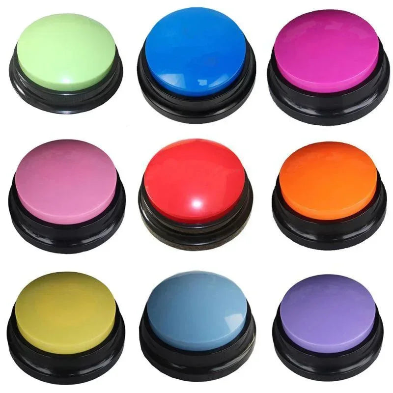 Pet Sound Box Recordable Talking Button Cat Voice Recorder Communication Supplies Training  Squeeze Dog Toys Puppy Accessories